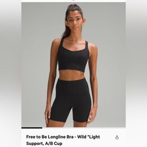 Lululemon Free to Be longline bra - wild